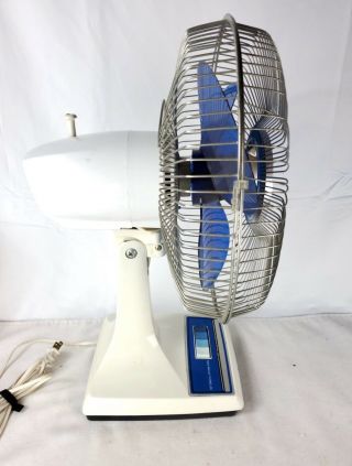 Vintage Blue Lasko Type 12 - 1 Style K - 1 12” Oscillating 3 - speed Fan 2