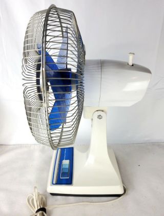 Vintage Blue Lasko Type 12 - 1 Style K - 1 12” Oscillating 3 - speed Fan 4