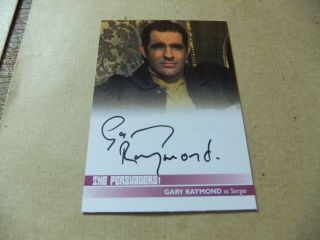 Gary Raymond Gr2 Autograph Card The Persuaders Roger Moore Tony Curtis