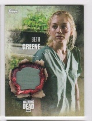 Walking Dead Season 5 Costume Card Beth Greene