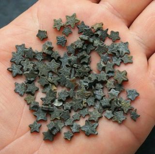 10g Crinoid Stars Morocco Lower Jurassic Africa Fossil Natural Minerals