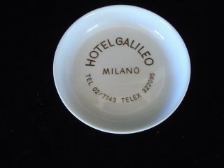Vintage Hutschenreuther German Made Ashtray For Hotel Galileo Milano Italy 60 