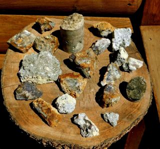 18 Gold & Silver Ore Hunks Broken From The Mother Lode 63oz 1163 Shop Up
