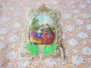 Victorian Paper Lace Greeting Card