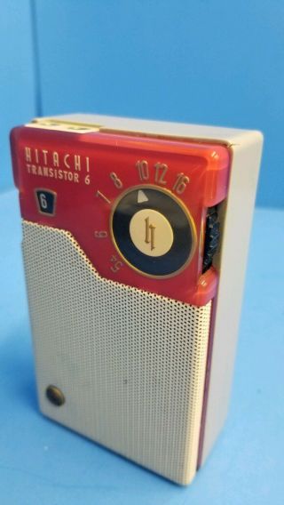 Vintage Hitachi 6 Transistor (model Th - 666) Radio,  Limited.