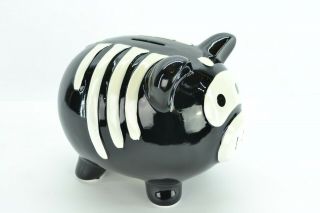 Cool SKELETON PIGGY BANK Target Pig Halloween Gothic Fantasy 2010 2