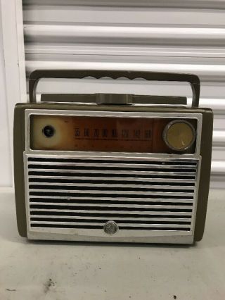 1957 Rca Victor Model 7 - Bx - 8l Globetrotter Am Radio Missing Knob