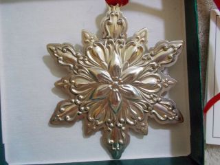 Towle Sterling Silver Christmas Ornament 2001 Old Master Snowflake 12th