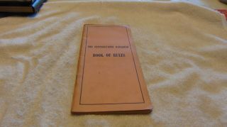 Pennsylvania Railroad Book Of Rules.  Sept 25 1949.  Operating,