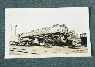 Union Pacific Railroad Big Boy Steam Engine Locomotive No.  X 4014 Antique Photo