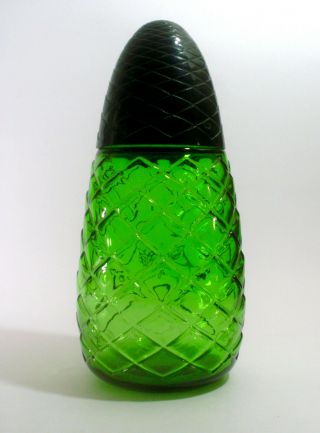 Pino Silvestre Giant Factice Perfume Bottle Green Glass 1950s Vintage Retro
