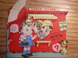 Vintage Large Fold Out Valentine 