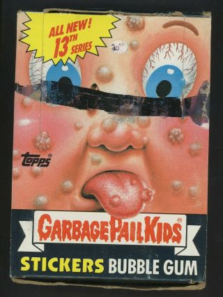 1988 Topps Garbage Pail Kids Gpk 13th Series Wax Pack Box