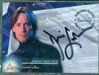 Andromedia Premier (a 1) Kevin Sorbo As Capt Hunt Autograph Card W/ Redemption