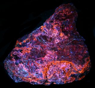 Gray Sphalerite,  Calcite,  Willemite Fluorescent Minerals,  Franklin Nj