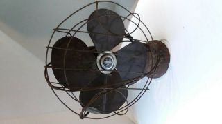 Vintage Handy Breeze Electric Fan 2 Speed 14in Wire Cage Model 314