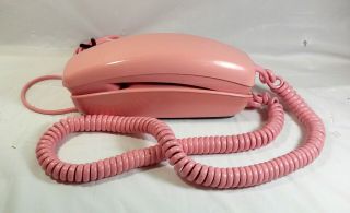 Vintage Bell/western Elec Pink Trimline Rotary Dial Telephone Phone Retro Chic