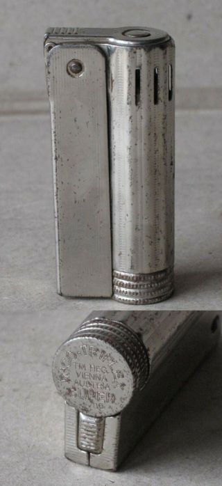Old Austrian Petrol Cigarette Lighter Imco Triplex 6700 / Functional