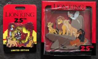 Disney Lion King 25th Anniversary Jumbo And Mini - Jumbo Spinner Pin