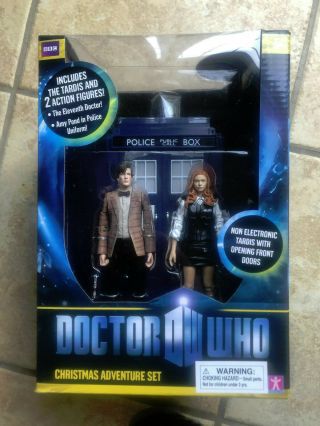Doctor Who - Christmas Adventure Set 11th Doctor W/ Amy Pond & The Tardis Misb