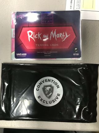 SDCC 2019 Cryptozoic EXCLUSIVE Rick And Morty Metal Card Pack with Glootie 2