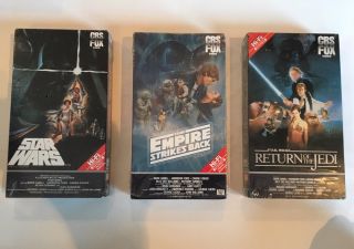 It’s Star Wars Rare 1st Trilogy Vhs 10 Year Anniversary.  1977 - 1987 3 - Tape Vhs