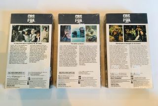 IT’S STAR WARS Rare 1st Trilogy VHS 10 Year Anniversary.  1977 - 1987 3 - Tape VHS 3