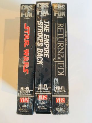 IT’S STAR WARS Rare 1st Trilogy VHS 10 Year Anniversary.  1977 - 1987 3 - Tape VHS 7