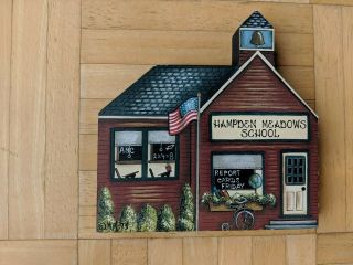 Hampden Meadows School,  Barrington,  Rhode Island Figurine - Brandywine Woodcrafts