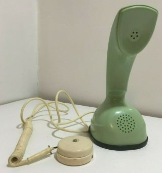 Antique Lm Ericsson Phone Green 1950s Made In Sweden