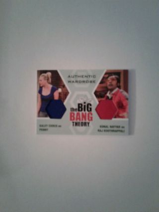 The Big Bang Theory Seasons 6&7 Penny & Raj Koothrappali Wardrobe Card - Dw4