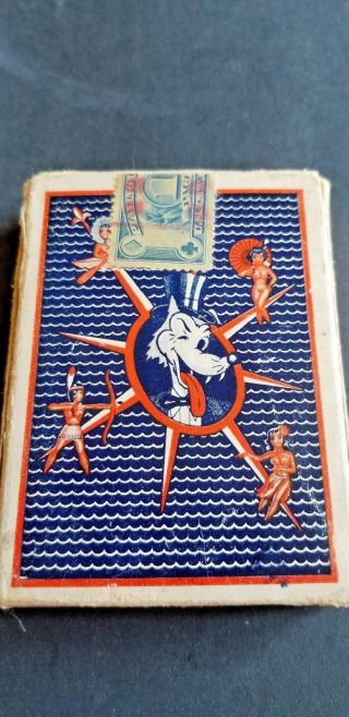 Vintage 1950s Nude Risque Pin - up Girl Models Of All Nations Playing Cards 2
