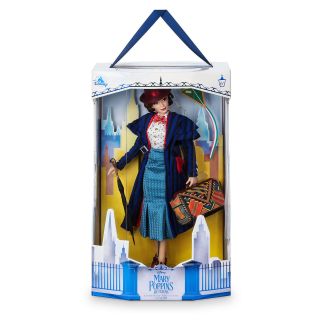Disney Store 2018 17” Mary Poppins Returns Le Doll With Carpetbag & Umbrella