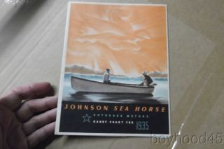1935 Johnson Sea Horses - Outboard Motor Advertising Chart