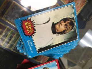 1977 Topps Star Wars 1st Series 1 COMPLETE Blue And Red Card Set Ex,  LOOK 130, 2