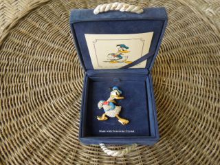 Disney Swarovski Donald Duck Pin Brooch