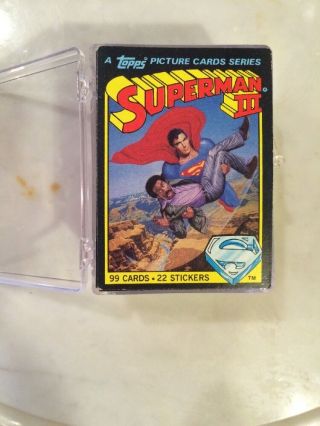 1983 Topps Superman Iii Movie Complete 99 - Card Set Chris Reeve Richard Pryor