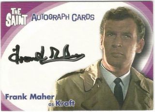 The Saint Very Best Of Auto Autograph Card Sa17 Frank Maher As Kraft - Cards Inc