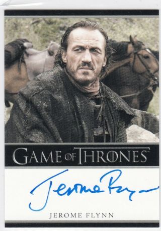Game Of Thrones.  Jerome Flynn As Bronn Season 1 Autograph Bordered