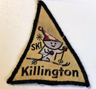 Killington Vintage Skiing Ski Patch Vermont Resort Travel Souvenir.  Thread Bare