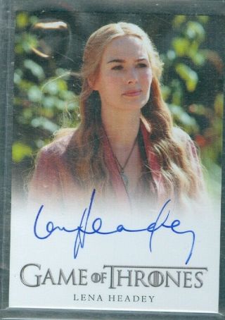 Game Of Thrones Season 2 Lena Headey As Cersei Lannister Autograph Card