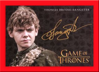 Thomas Brodie - Sangster As Jojen Reed Auto 2019 Game Of Thrones Topps Inflexions