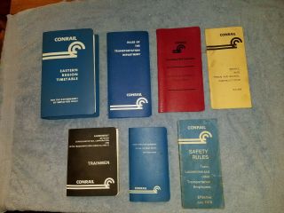 Conrail Railroad Co.  Timetables,  Rules,  Regulations Etc.  1978 - 1981