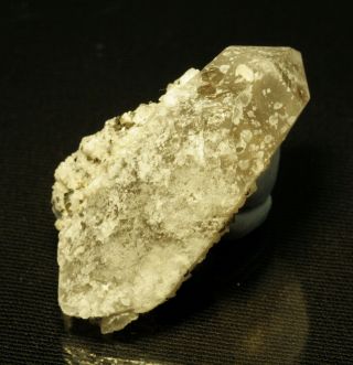 Sphalerite,  Bertrandite,  Pyrite on sharp Quartz crystal fine minerals Kazakhstan 6