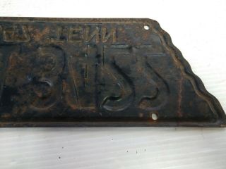 Antique 1947 Tennessee Shaped License Plate from Tennessee 5