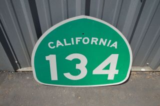 Vintage CA California Highway 134 Sign VENTURA / LOS ANGELES 28 