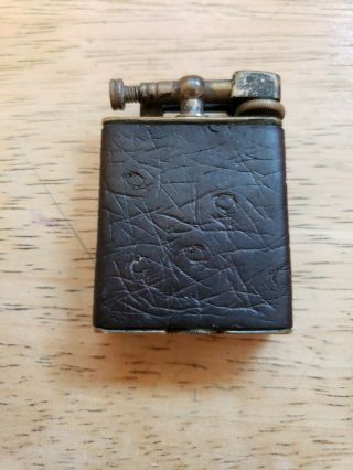 Vintage " Remco " Lift Arm Type Bronze Pocket Lighter Extremely " Rare " & Unique