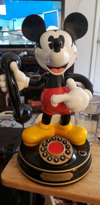 Disney Mickey Mouse 1 Telephone Telemania Talking/animated Phone
