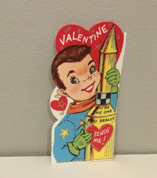 Vtg Valentine Card 60 