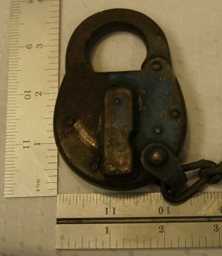 Obsolete Vintage Yale & Towne Mfg.  Co.  And P & Le Railroad Brass Lock